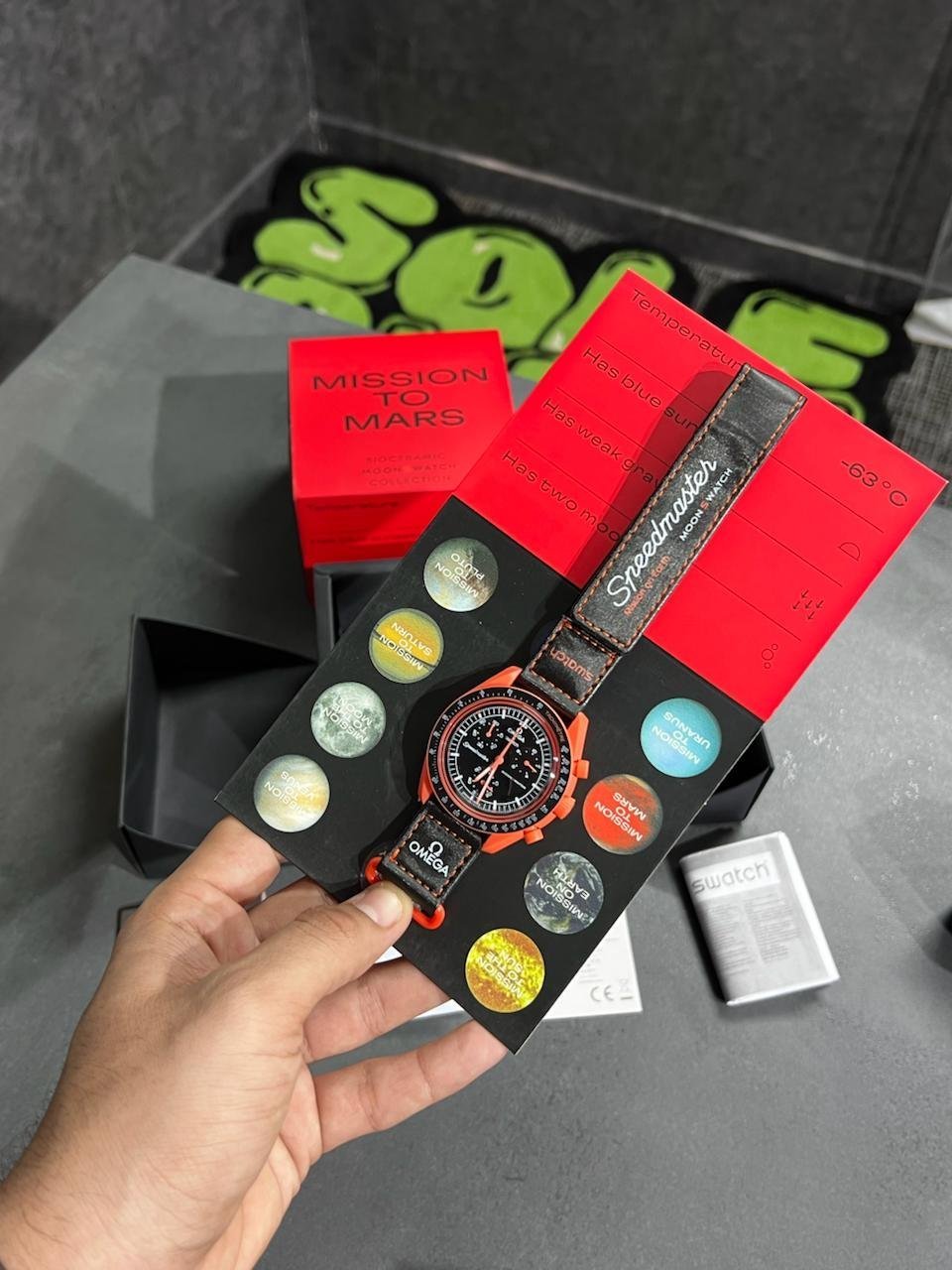 Swatch X Omega Bioceramic Moonswatch Mission To The Moon Mars With Kit - Image 3
