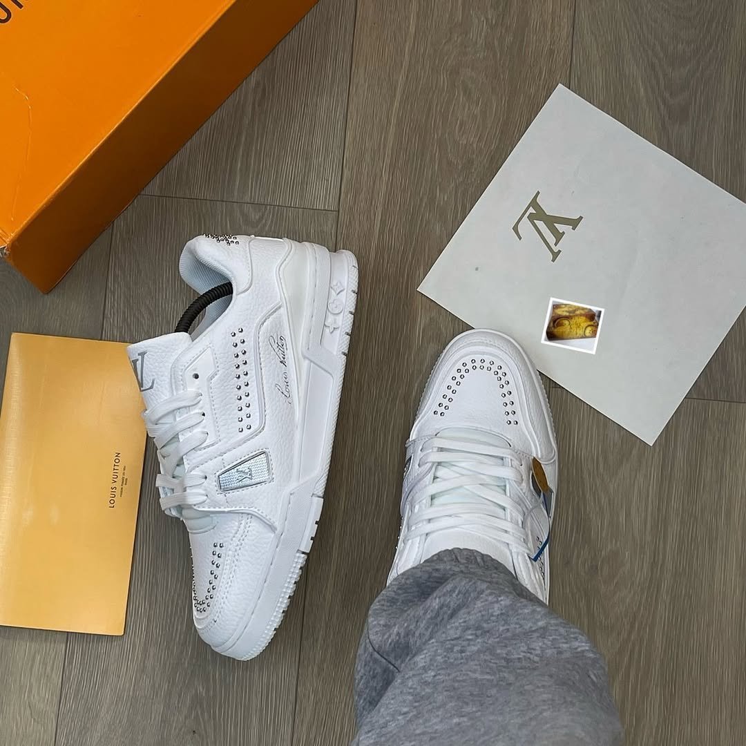 *Louis Vuitton Trainer "Triple White"(Restock On Demand & With OG Box) - Image 7
