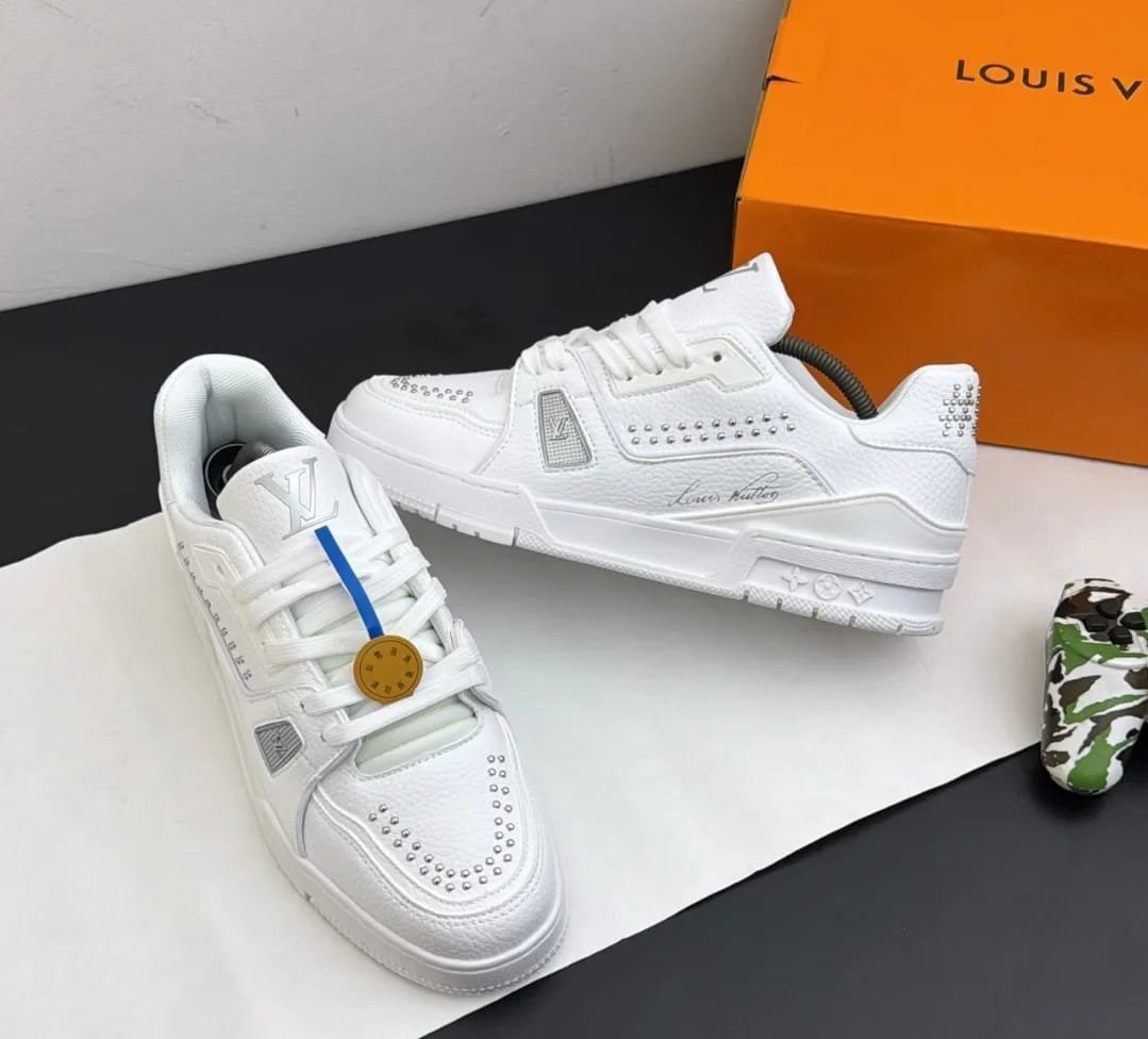 *Louis Vuitton Trainer "Triple White"(Restock On Demand & With OG Box) - Image 5
