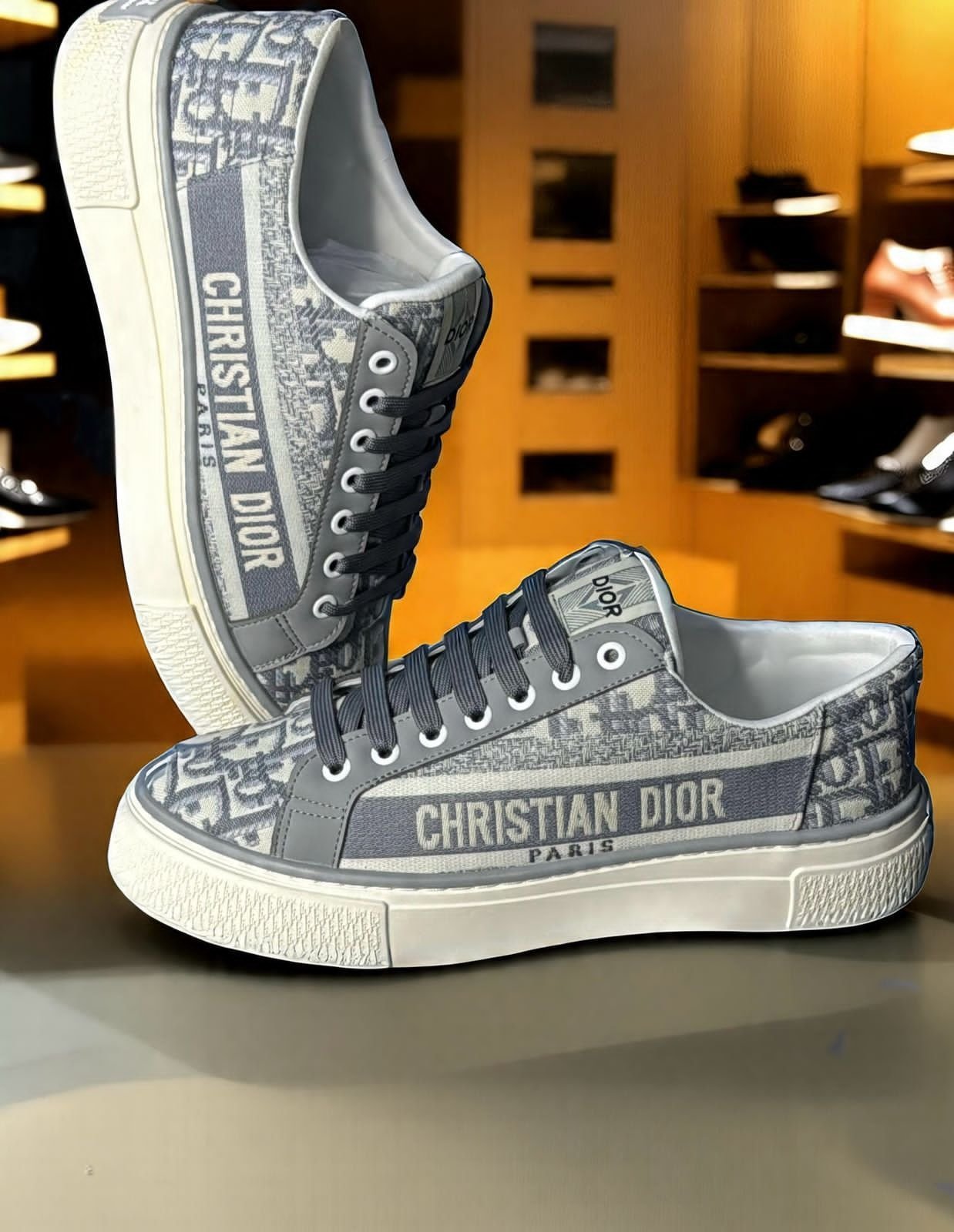 Dior Canvas Low Sneakers - Image 3
