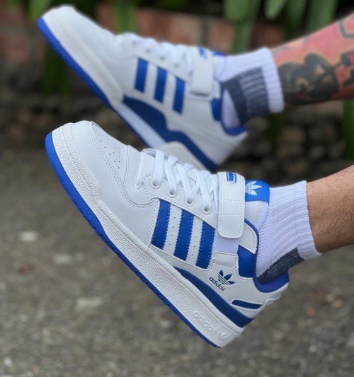Adidass Forum 84 Low White Blue - Image 3