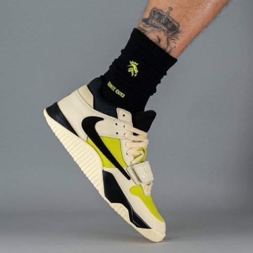 travis scott x jordan jumpman jack trainer bright cactus