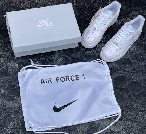 Nikee Airforce 1 Low WHITE  With DUST BAG (FIX) - Image 2