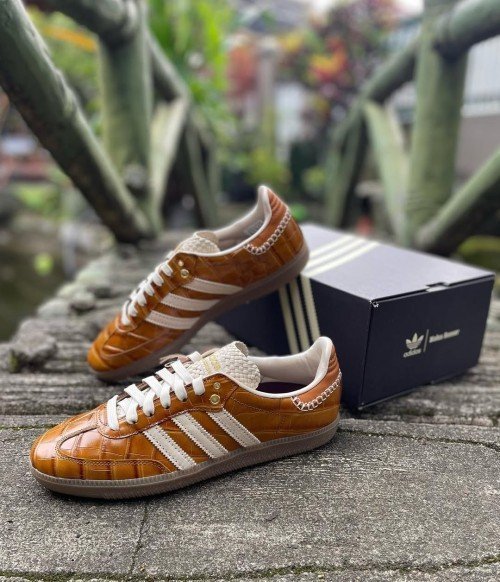 adidass samba x wales bonner Brown Croc - Image 4
