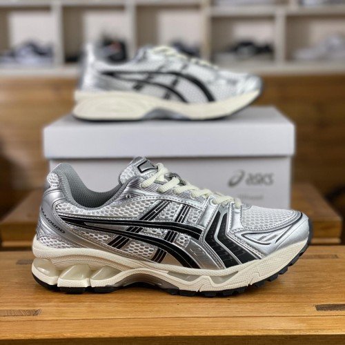 gel kayano 14 x jjjjound metallic silver black
