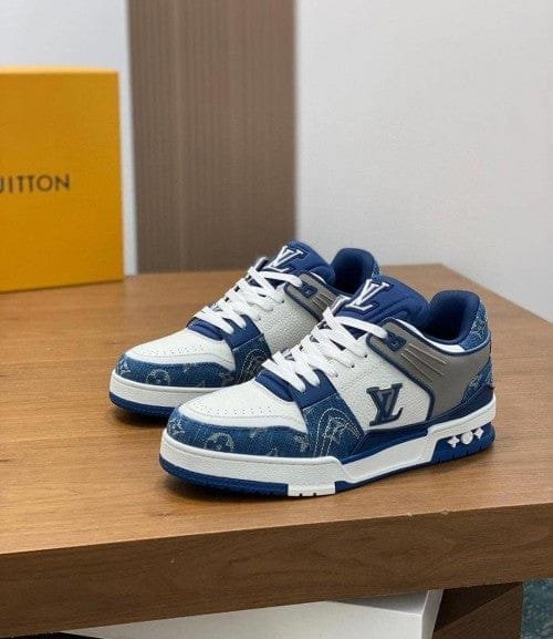 *Louis Vuitton Trainer "Denim-Blue" (1st Time In India & With OG Box Packing) - Image 3