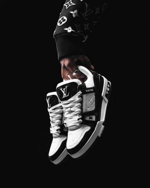 *Louis Vuitton LV Trainer Monogram Denim Black With Accessories