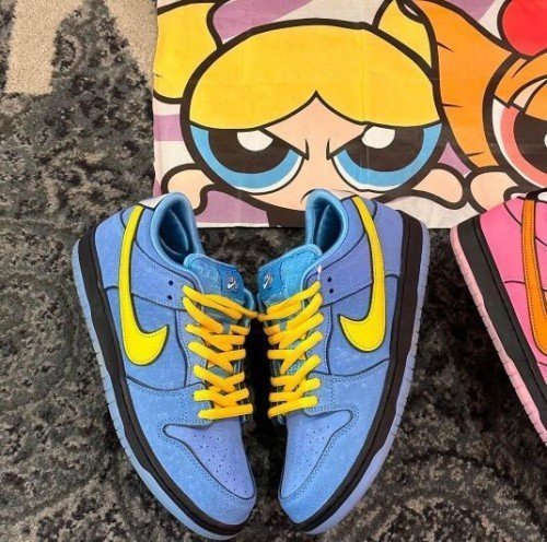 NIKEE SB DUNK LOW THE POWER PUFF BUBBLES - Image 6