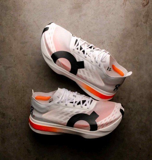 ON RUNNING CLOUD BOOM WHITE ORANGE - Image 3