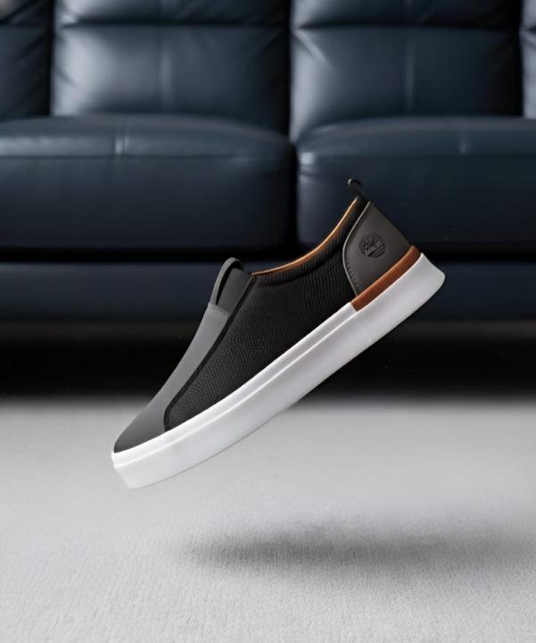 TIMBERLAN.D SLIP ON SNEAKER BLACK GREY - Image 3