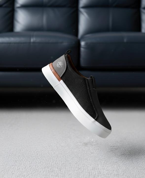 TIMBERLAN.D SLIP ON SNEAKER BLACK GREY - Image 5