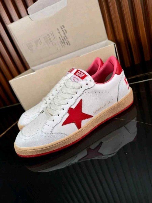 Golden Goose Ball-Star Low White Red - Image 5
