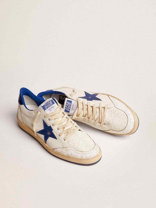 Golden Goose Ball-Star Low White Bluette - Image 2