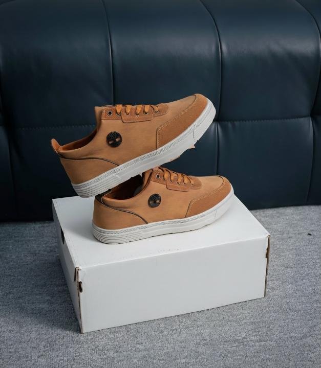 TIMBERLAN.D LOW CAUSAL SNEAKER TAN GREY - Image 3