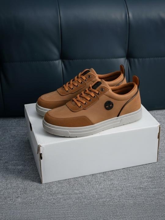 TIMBERLAN.D LOW CAUSAL SNEAKER TAN GREY - Image 4