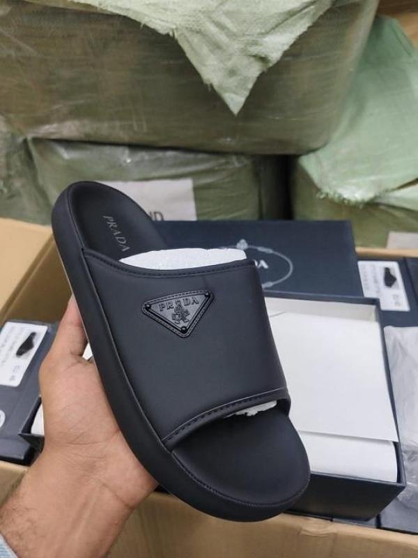 Pra_da Milano Navy Blue Slides UA - Image 3