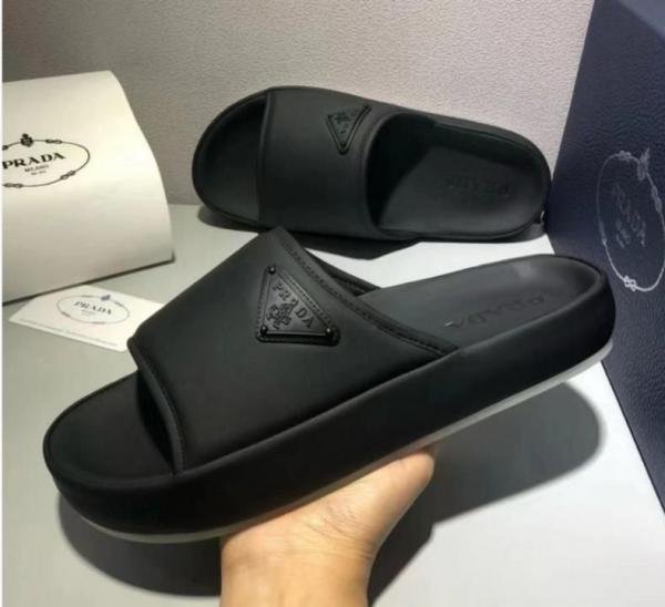 Pra_da Milano Navy Blue Slides UA - Image 2