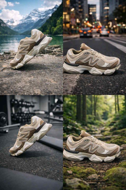 Neww Balance 9060 Sparrow Flat Taupe - Image 3