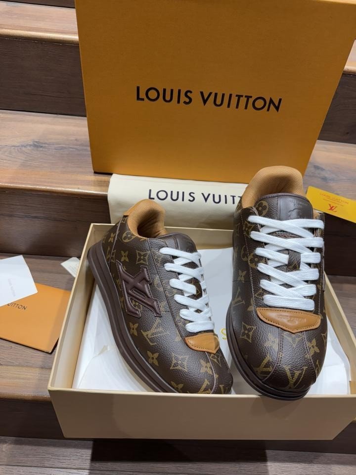 LOUIS VUITTO_N BUTTERSOFT BROWN PREMIUM SNEAKER - Image 4