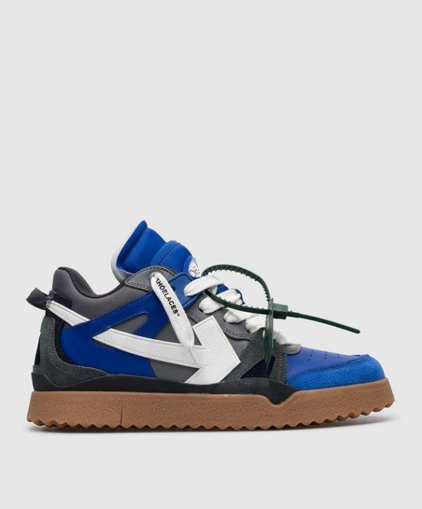 OFF-WHITE MIDTOP SPONGE SNEAKERS MADE OF LEATHER