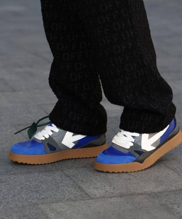 OFF-WHITE MIDTOP SPONGE SNEAKERS MADE OF LEATHER - Image 3