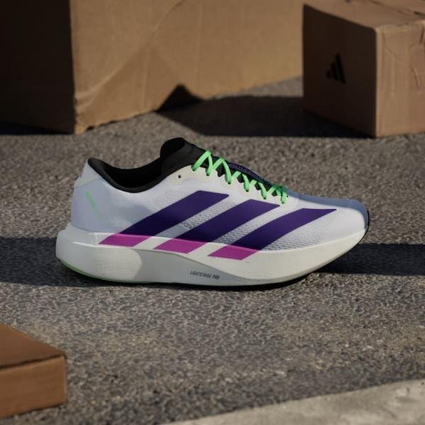 Adida s Adizero Evo SL White Purple Lime - Image 3