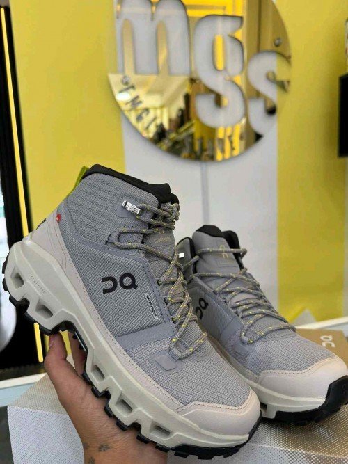 On Running CloudRock Mid WP Hiking & Trail Alloy Ice 946 - Image 2