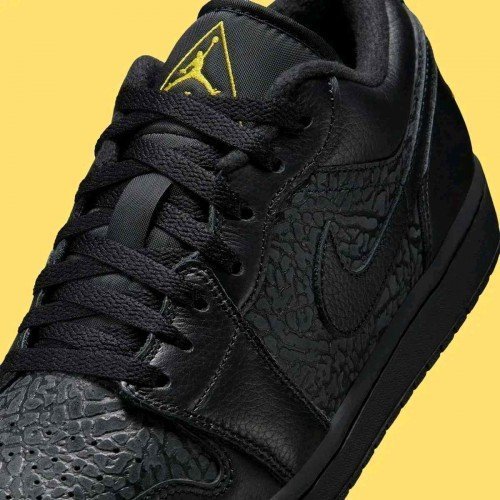 Nikee Air Jordan 1 Low SE Black Anthracite Tour Yellow 427 - Image 8