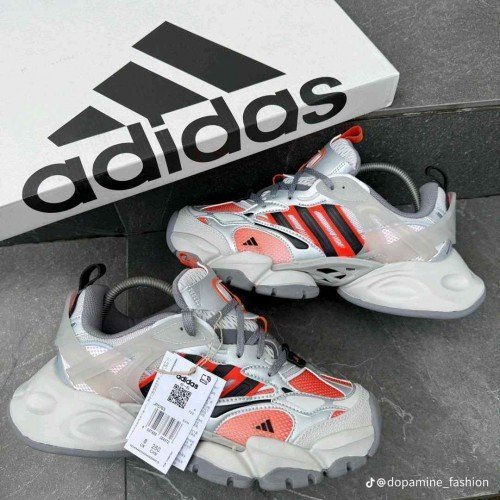 Adidass Vento XLG Runner Deluxe Silver Orange 969 - Image 3