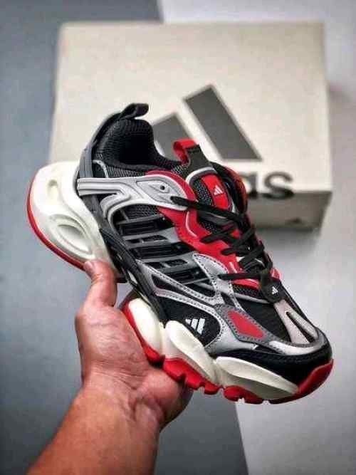 Adidass Vento XLG Runner Deluxe Black Silver Red 968 - Image 3