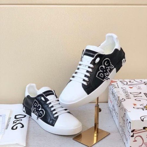Branded D&G Shoes For Men Black White