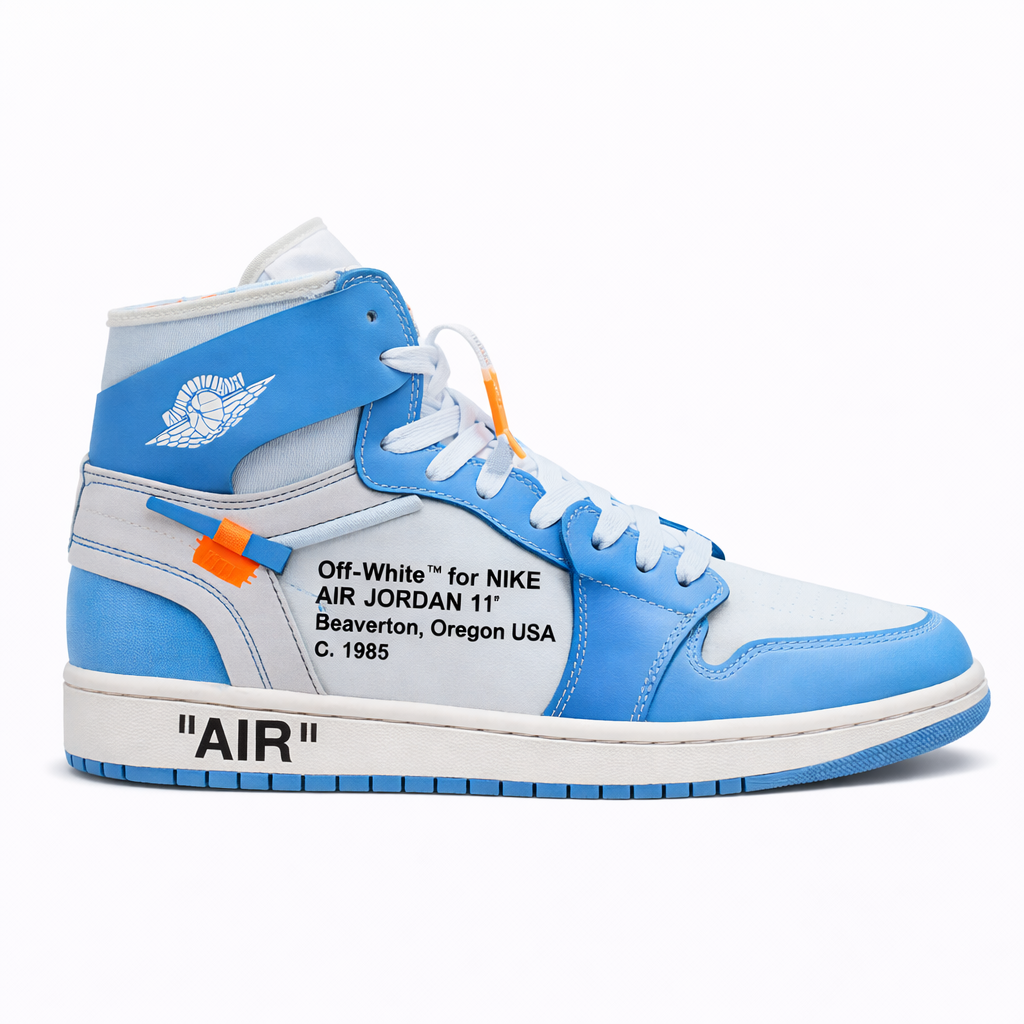 Nike Jordan retro 1 X off white UNC Blue TOP BATCH UA