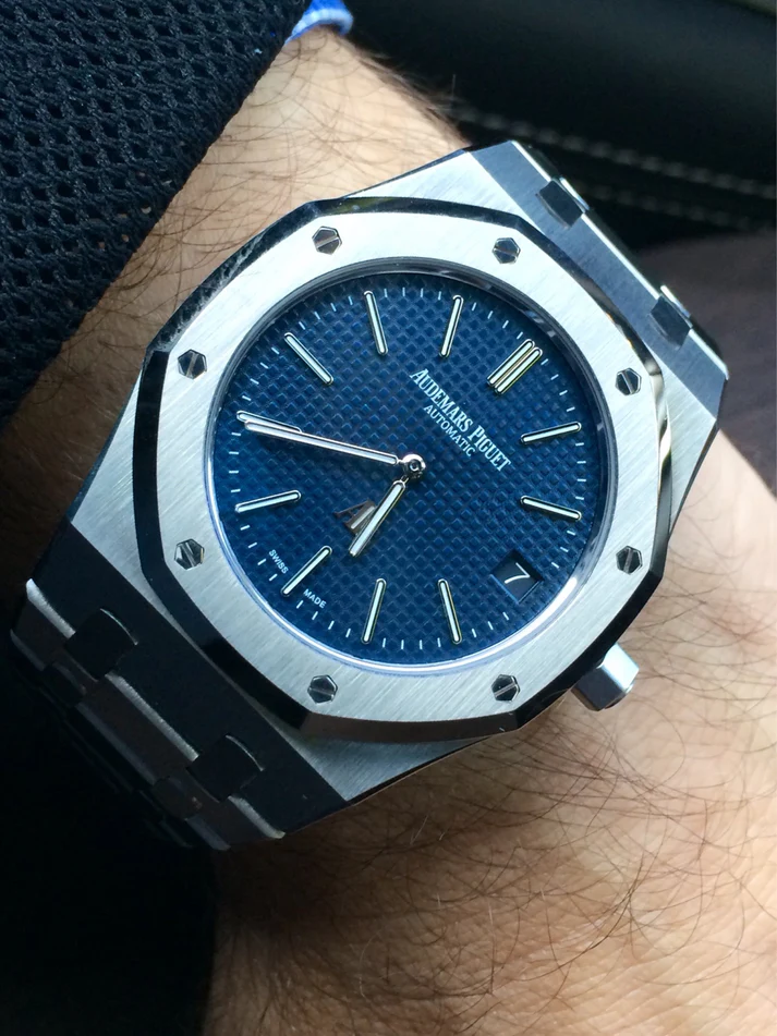 Audemars Piguet AP Royal Oak Silver Blue Metal - Image 4