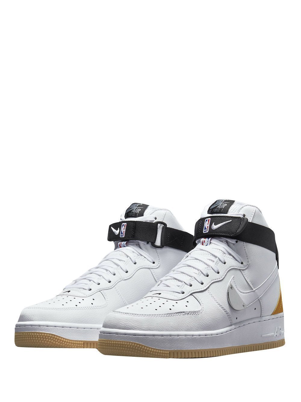 Nike Air Force 1 High NBA Pack White University Gold - Image 3