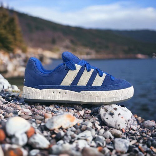 Branded Adimatic Night Marine Denim Blue White - Image 3