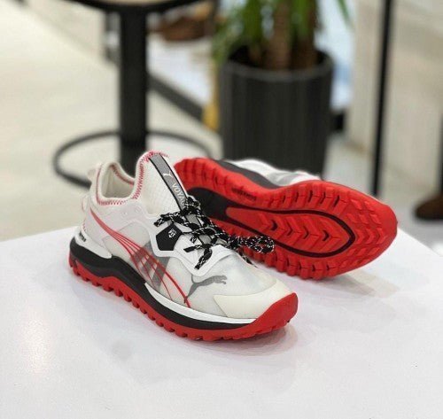 Branded Voyage Nitro Trail Running Shoes White Red Black - Image 3