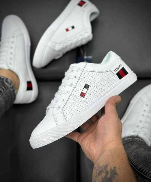 Branded TH Premium Quality White Sneakers - Image 3