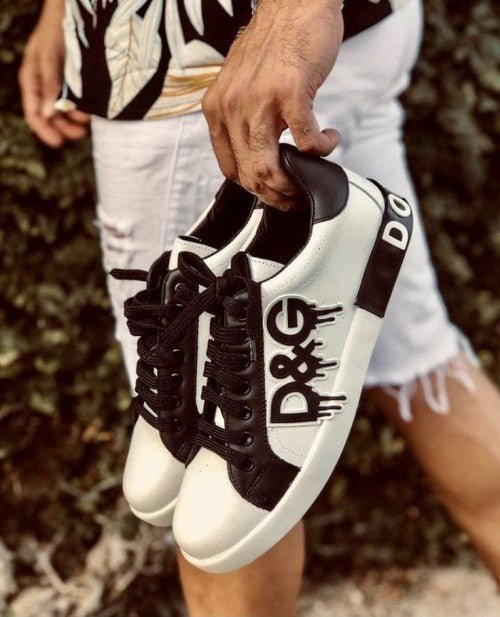 Branded D&G Shoes For Men White - Image 4