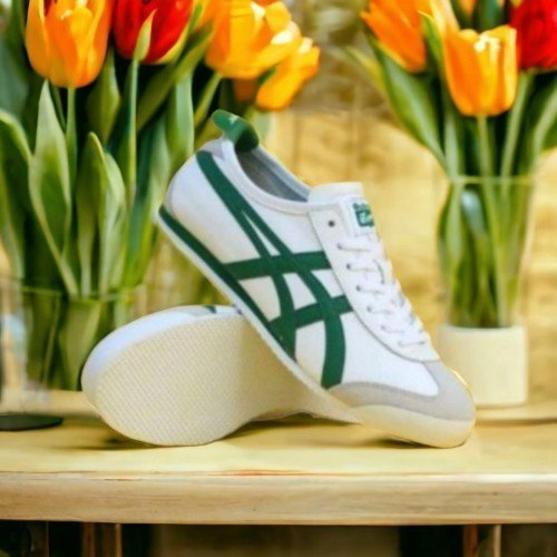 Branded Tiger Sneakers Mexico 66 White Green - Image 3