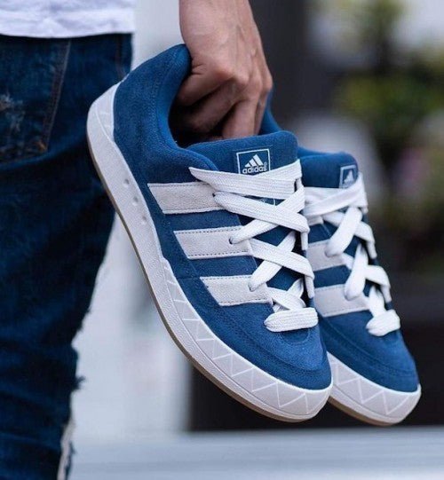 Branded Adimatic Night Marine Denim Blue White - Image 5