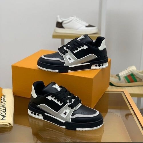 Louis vuitton Trainer Black grey TOP BATCH UA - Image 2