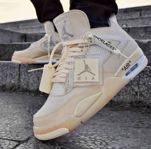 Branded Aj Retro 4 off white Cream Sail  With OG Box For Mens