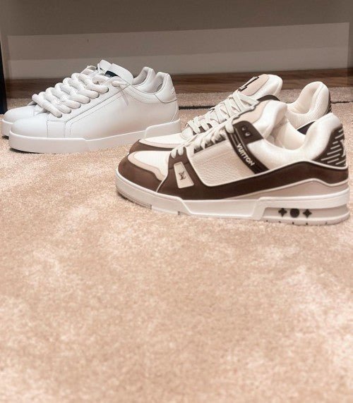 Branded Trainer Mocha With Full Accessories Shoes For Men's - Image 2