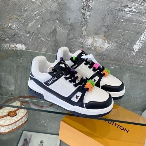 Louis Vuitton MAXI Trainer Black White TOP BATCH UA - Image 5