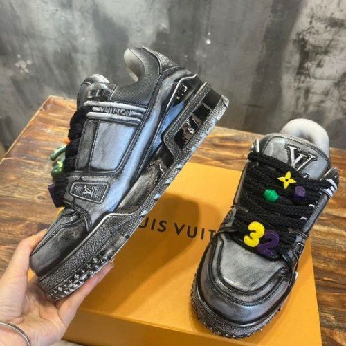 Louis vuitton maxi trainer ceramics grey fix TOP BATCH UA - Image 4
