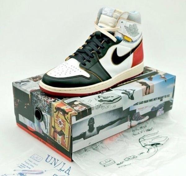 Union LA x Air Jordan 1 Retro High NRG Black Toe TOP BATCH UA - Image 3