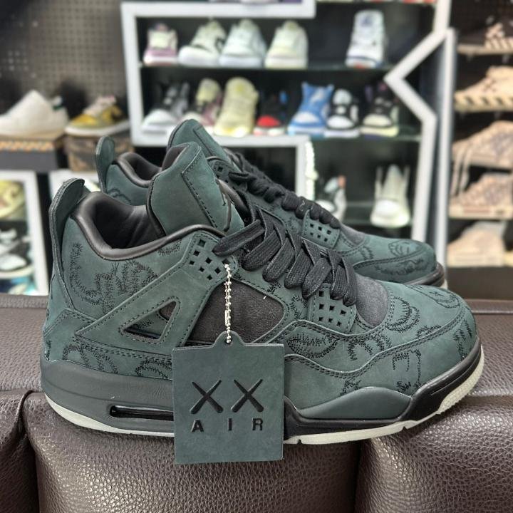 Jordan retro 4 kaws olive  TOP BATCH UA - Image 4