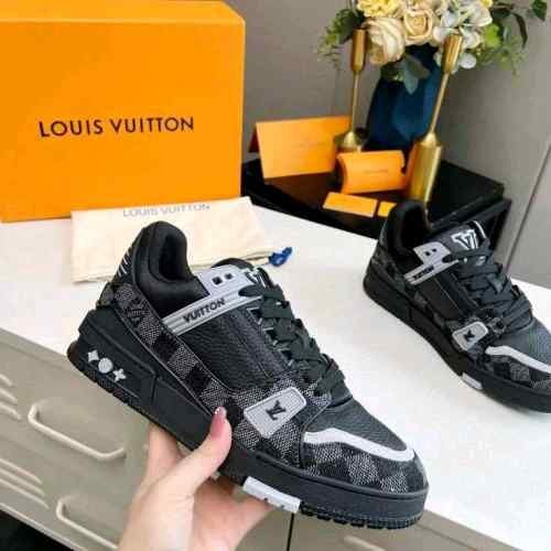 Louis Vuitton Trainer Black Grey  TOP BATCH UA - Image 3