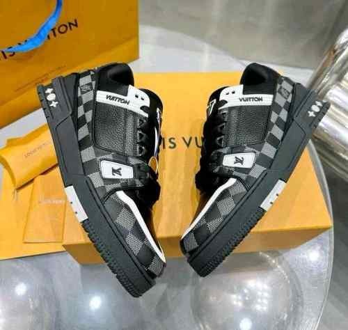 Louis Vuitton Trainer Black Grey  TOP BATCH UA - Image 2