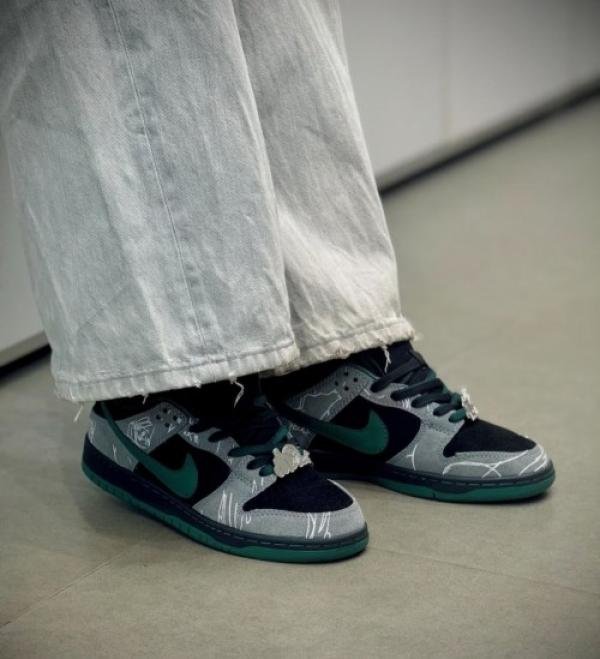Dunk Low Pro Skateboard Green Suede TOP BATCH UA - Image 3